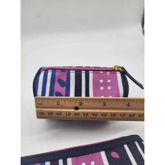 Estee Lauder Cosmetic/Makeup/Travel Pouches X 2 Purple Blue - Picture 5 of 7